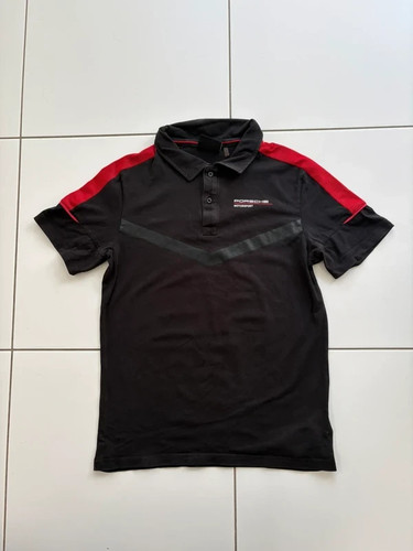 Porsche motorsport black polo
