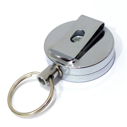 Steel metal retractable - steel, key