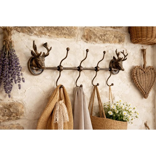 Rustic stag head - stag, coat