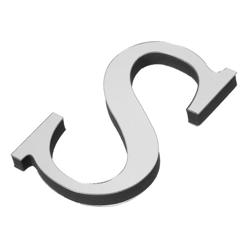 Acrylic alphabet mirror - 3d,