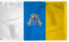 AGAS Canary Islands Flag with Seal - Multi Variation - International Flags