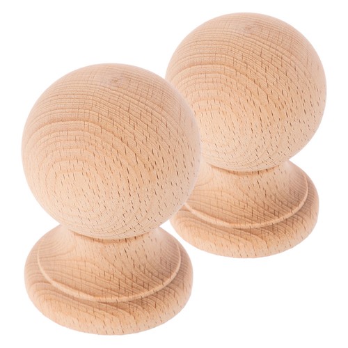Pcs wood finials solid - 2,