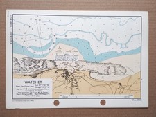 Watchet, Somerset - 1943 Vintage Admiralty Royal Navy Map (Seller Ref B3)