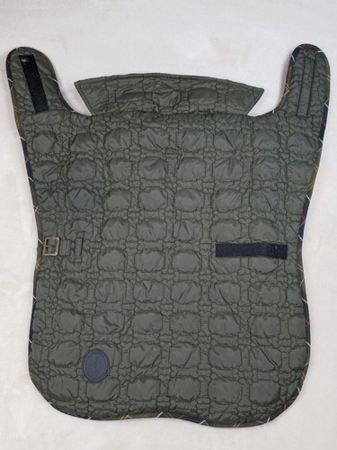 Barbour bone quilted dog coat - bone,