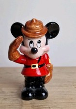 Vintage Mickey Mouse Canadian Mounted Police Mountie Figure Japan Ranger