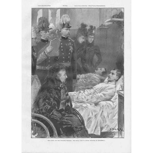 Queen and wounded soldiers - and,