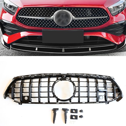 Black front bumper grille - front,