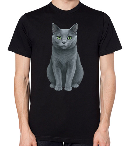 Russian blue cat unisex - blue,