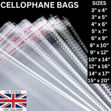 Clear Self Adhesive peel & Seal Cellophane OPP Transparent packing Bags A4 A5 A6