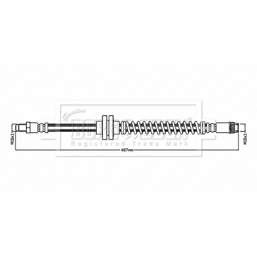 Brake hose for renault clio - hose,