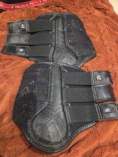 Premier Equine Carbon Air-Tech Single Locking Brushing Boots in Black