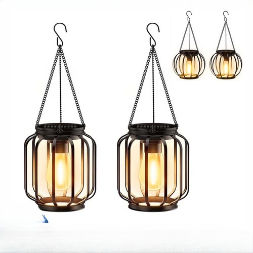 Outdoor solar lanterns - 2x,