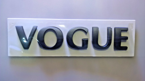 Vogue logo matte grey - vogue,