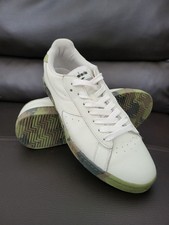 ? High-Street Kings - Diadora Men’s Size 8  | Cream Leather & Camouflage Sole