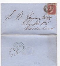 1856 QV FINE 1d PENNY RED
