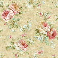 Wallpaper Red Pink Brown Cream