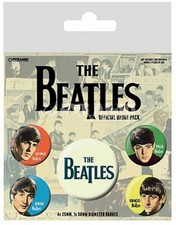 The Beatles (Band) 5 Round Pin