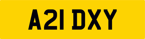 Andy private car - reg, number