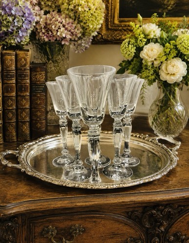 Set glass stemmed - set, of