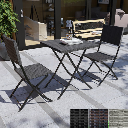 Piece rattan bistro dining - piece,