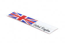 3D Chrome UNITED KINGDOM Car Badge Emblem Union Jack Flag Self Adhesive Sticker