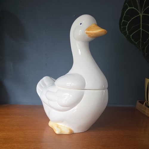 Vintage ceramic goose - ceramic,