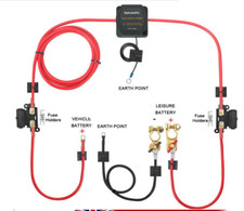 Pre Made - Voltage Sensitive Split Charge Relay Kit 3M Camper Van - 12V VSR