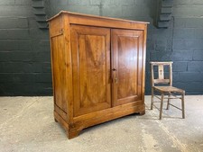 Antique French Cherry Wood Linen Cupboard