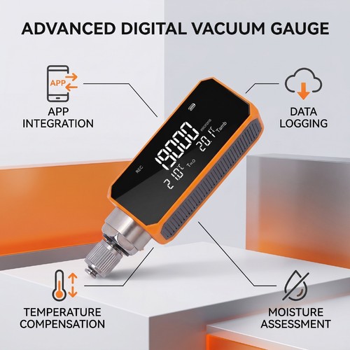 Digital vacuum gauge with - digital,