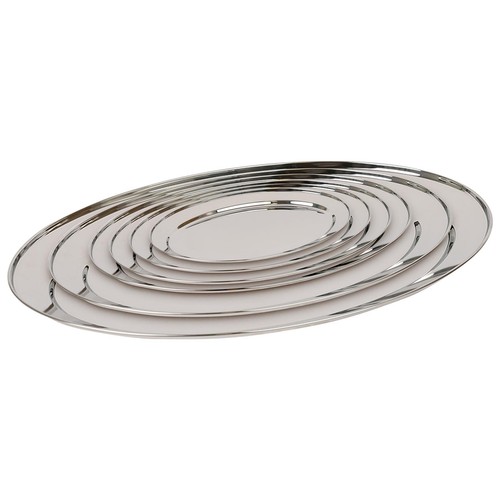 Oval serving platter stainless - oval,