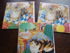 3 x "Cat lover" Notelets/Cards
