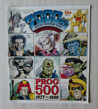 2000 AD Prog #500  1st Print UK Comics Magazine December 1986