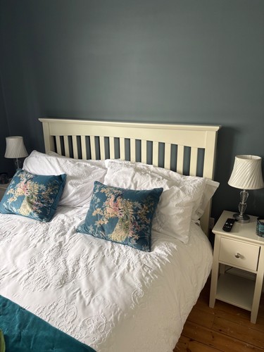 Wooden double bed - , frame