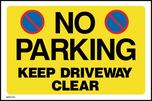 Parking keep driveway - no,