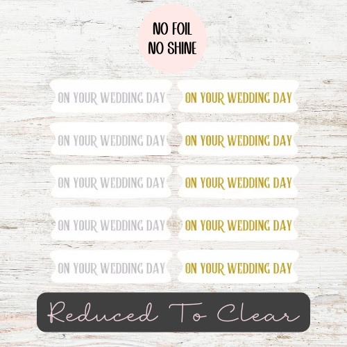 Wedding sentiment banners card - wedding,