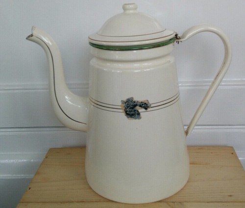 Vintage large french - french, enamel