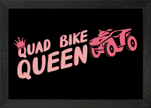 Quad bike atv framed wall - atv, art