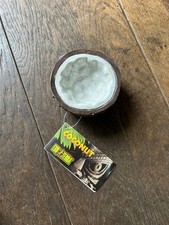 Exo Terra Tiki Coconut Bowl Reptile Enclosure Theme Decoration