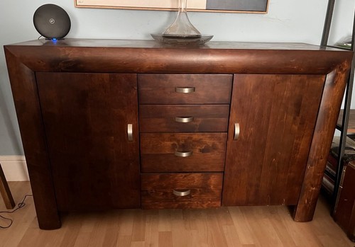 Solid wood sideboard storage - solid,