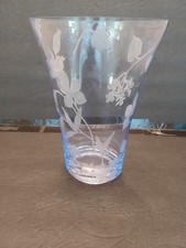 Aqua Blue LEAD CRYSTAL Glass