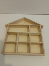 House Shaped Collectors Rack Shelving System 10 Inches Wide 10 Inches Tall