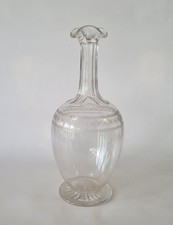 Antique edwardian etched glass - etched,