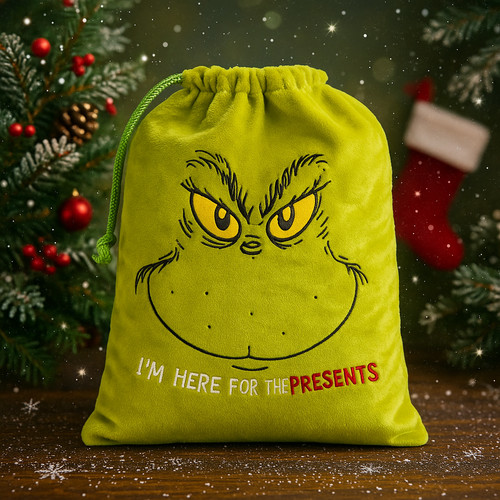 Grinch christmas stocking - grinch,