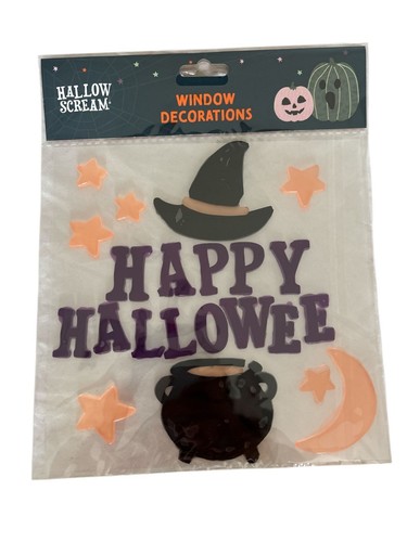 Halloween window stickers - window,
