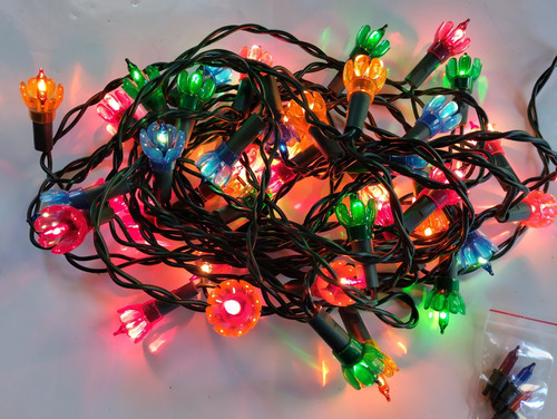 Vintage christmas lights - christmas, lights,