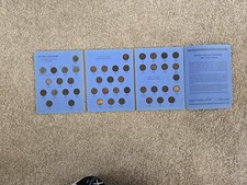 VICTORIA FARTHINGS 1860 TO 1901 WHITMAN FOLDER 44 COINS 1863 Missing