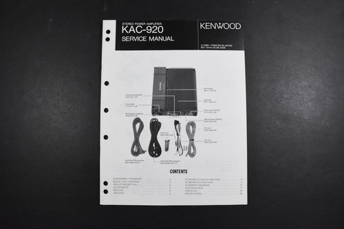 Kenwood kac 920 car - car, stereo