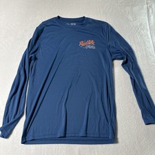Reel Life Sun Ray Defender Shirt Mens Large Coral UPF 50+ Long Sleeve Fishing