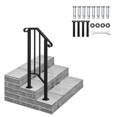 Iron step handrail - iron,