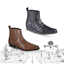 Mens Western Ankle Boots